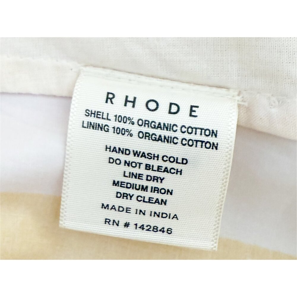 RHODE WALKER SHORT in Yellow/White Stripe NWOT S Anthropologie - Picture 9 of 13